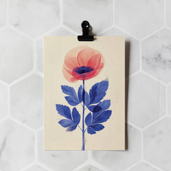 Carte de voeux - Coquelicot sauvage
