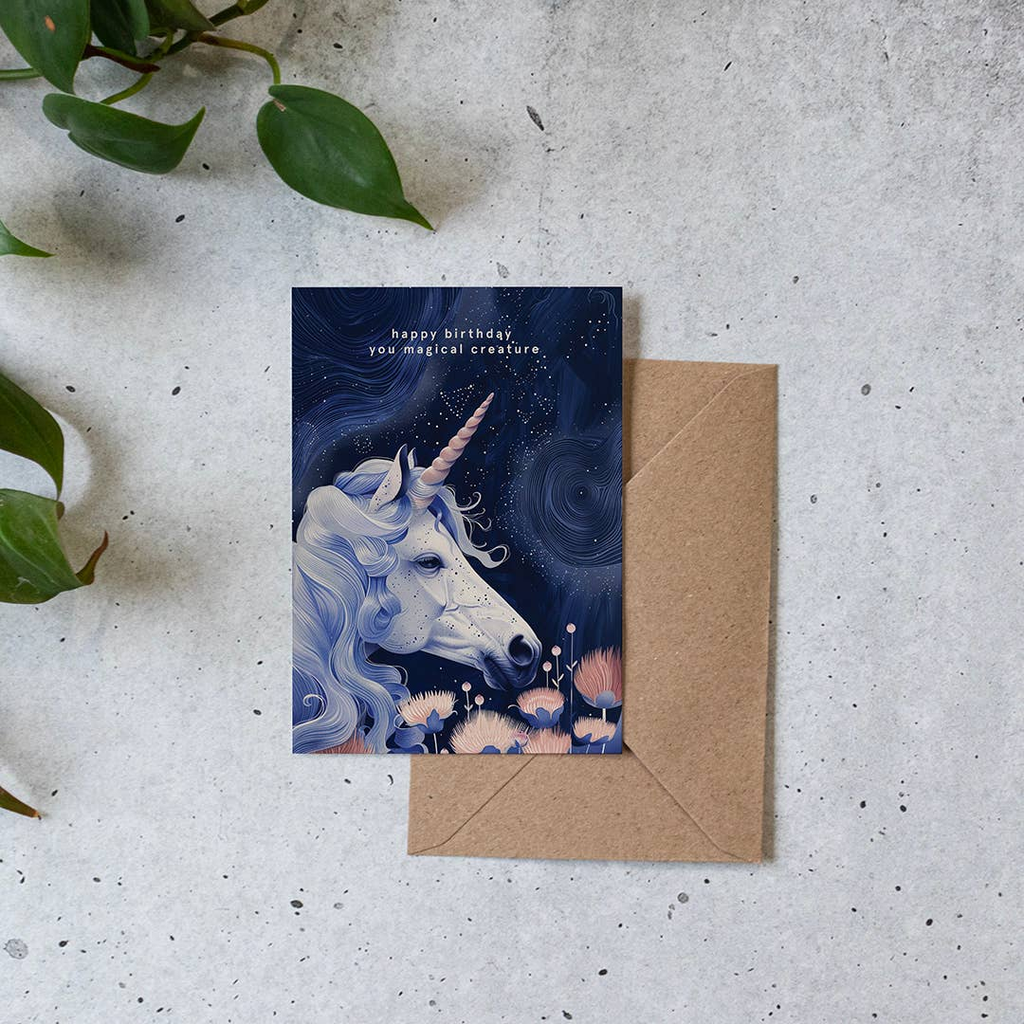 Carte de voeux - Happy birthday you magical creature