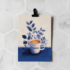 Carte de voeux - Pause