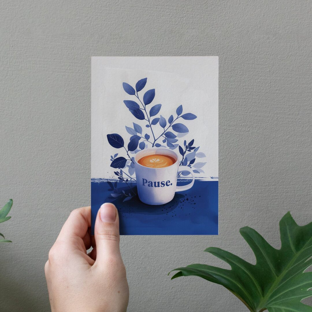 Carte de voeux - Pause