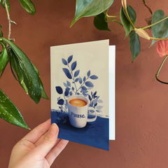 Carte de voeux - Pause