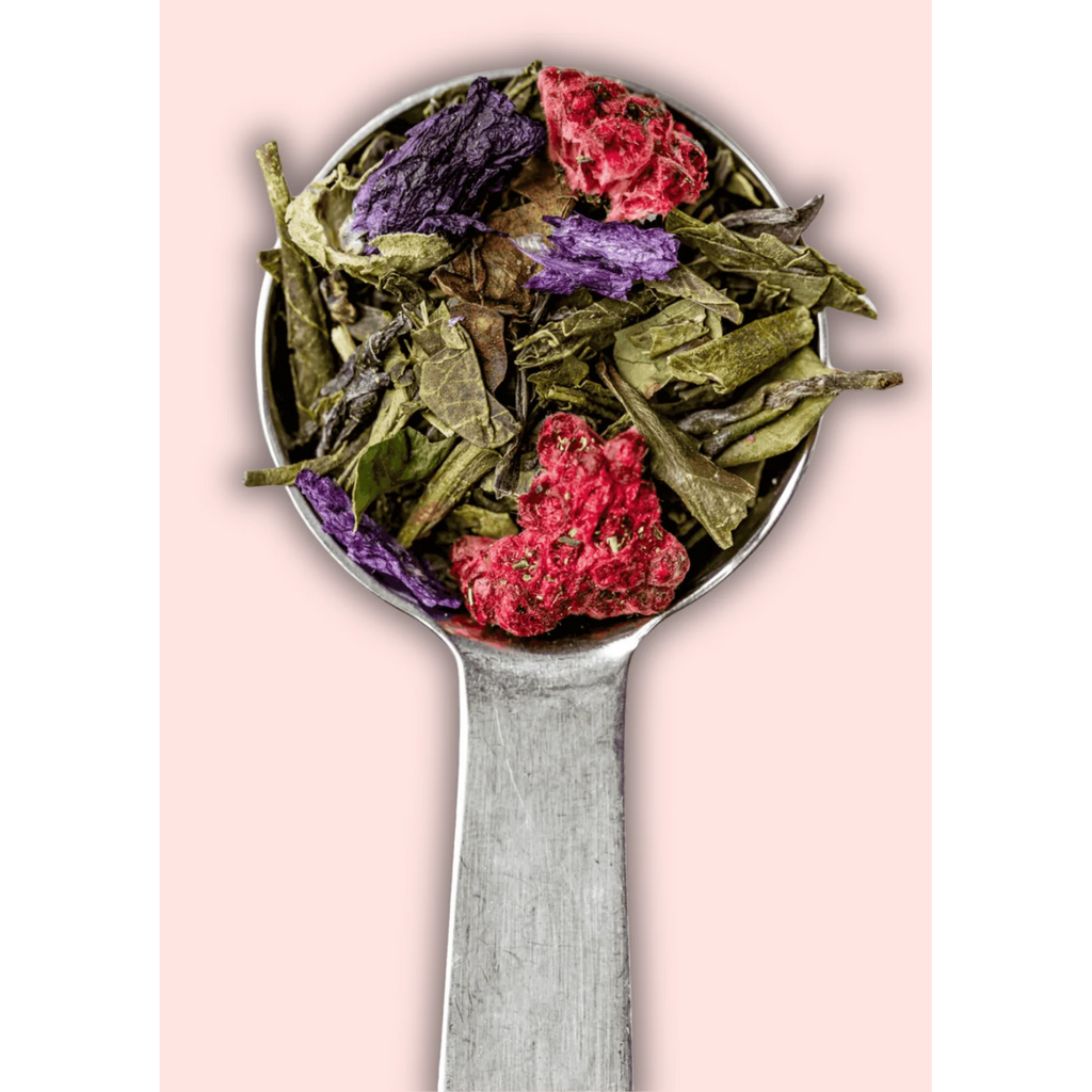 Thé Vert Bio Violette Framboise - 100g