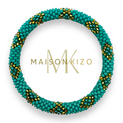 Bracelet népalais Turquoise, doré