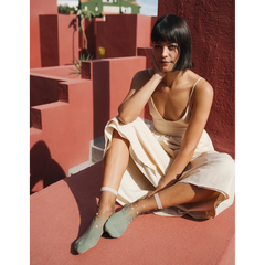 Chaussettes transparentes Nakameguro Champagne