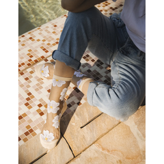 Chaussettes transparentes Murano Crème