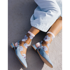Chaussettes transparentes Murano Mauve