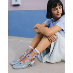 Chaussettes transparentes Murano Mauve
