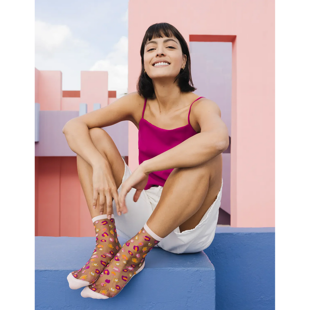 Chaussettes transparentes Horseshoe Bend Pink