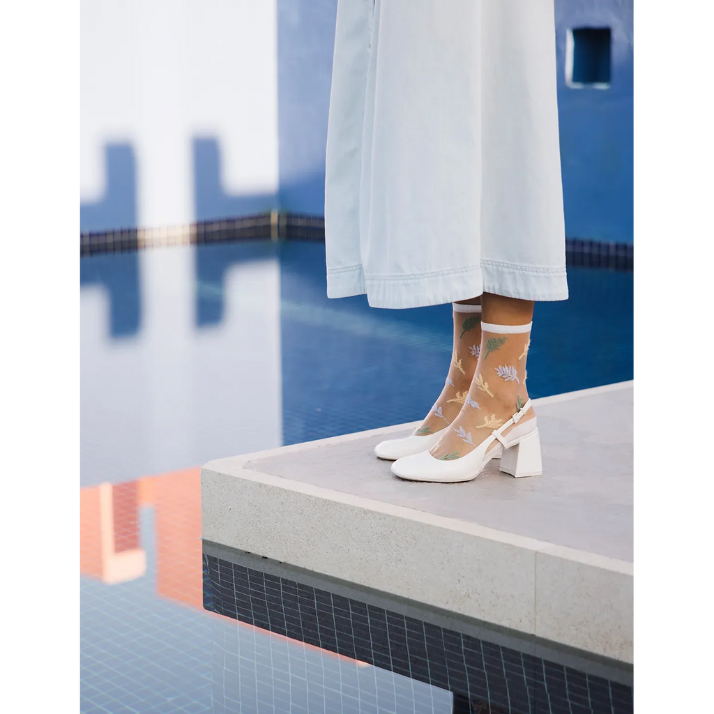 Chaussettes transparentes Les Alpes Pastel