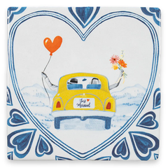 Carreau de céramique - Just married, off we go!