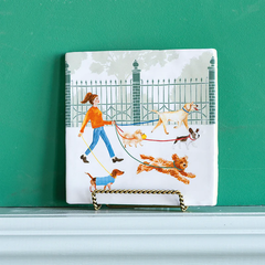 Carreau de céramique - Who let the dog out?