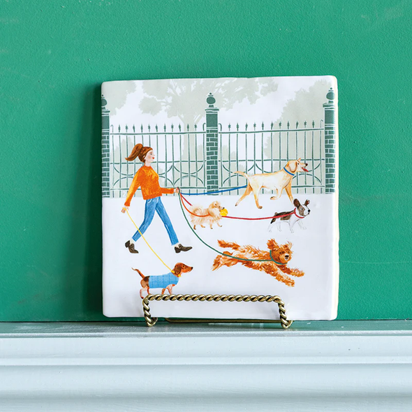 Carreau de céramique - Who let the dog out?