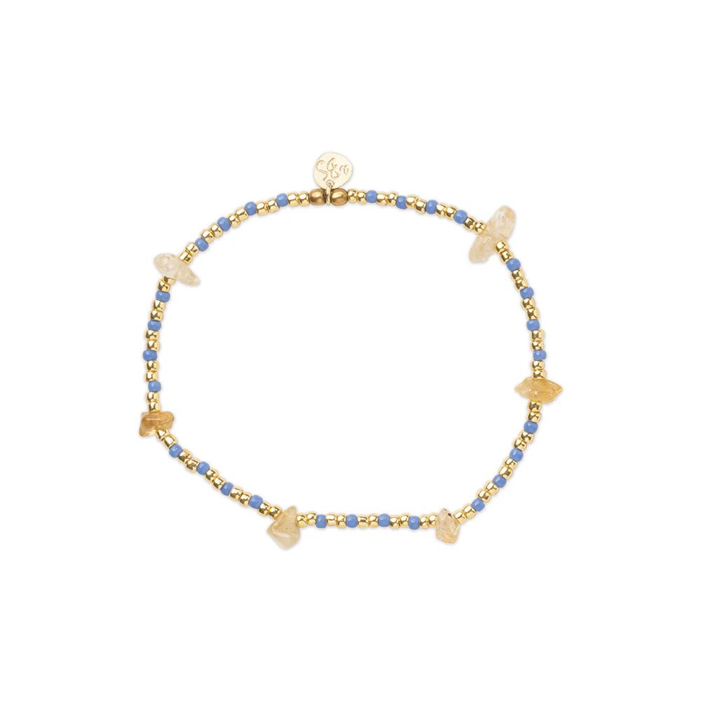 Bracelet citrine éclatante