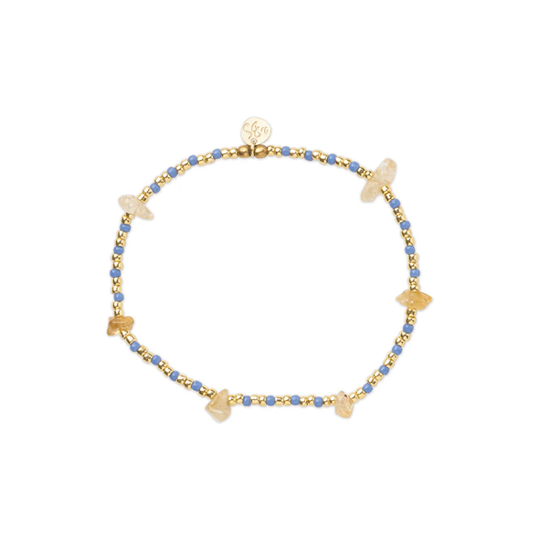 Bracelet citrine éclatante