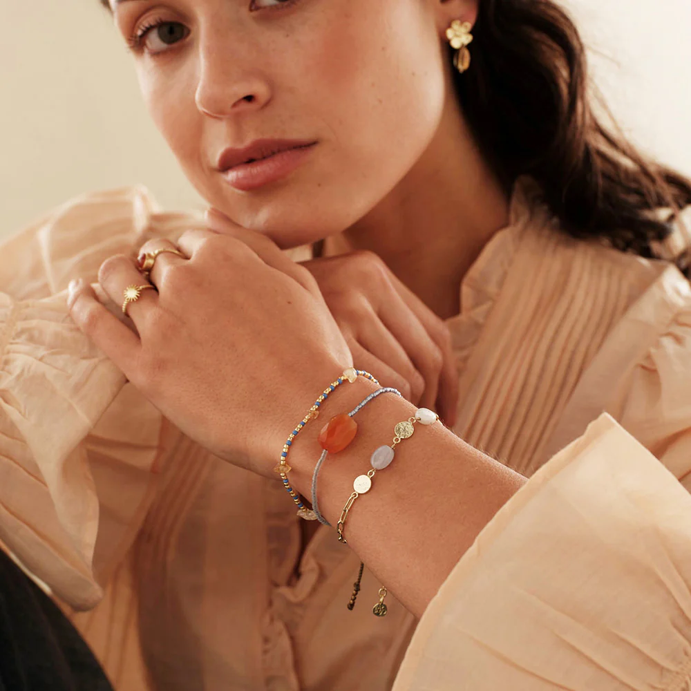 Bracelet citrine éclatante