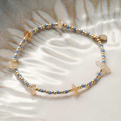 Bracelet citrine éclatante