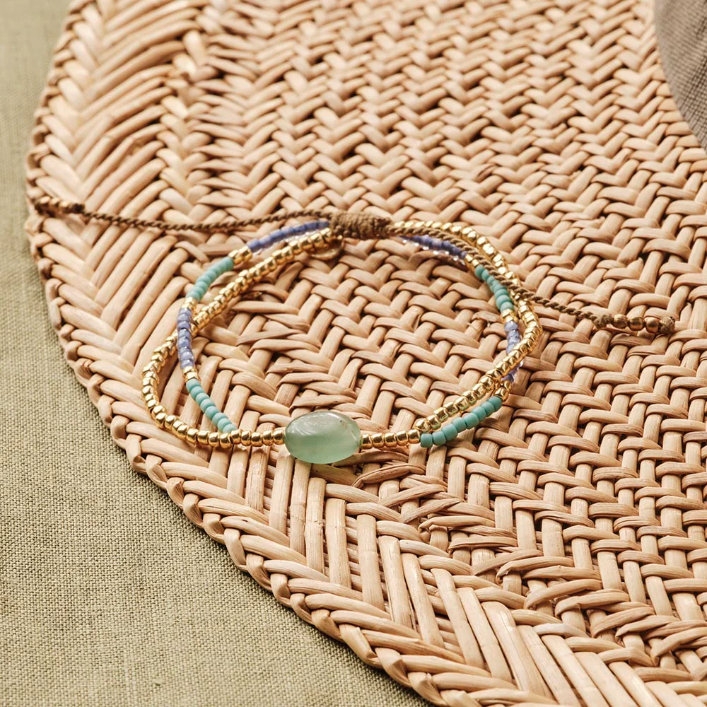 Bracelet aventurine brillante