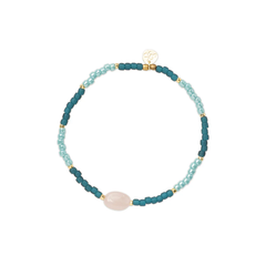 Bracelet en quartz rose brumeux