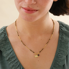 Collier en onyx noir