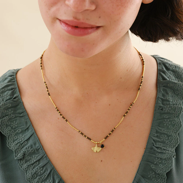Collier en onyx noir