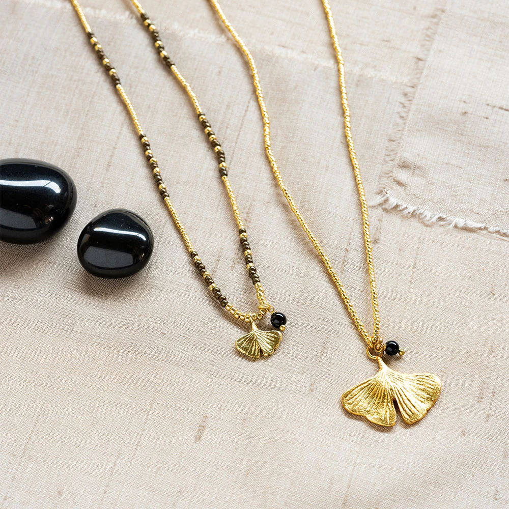 Collier en onyx noir