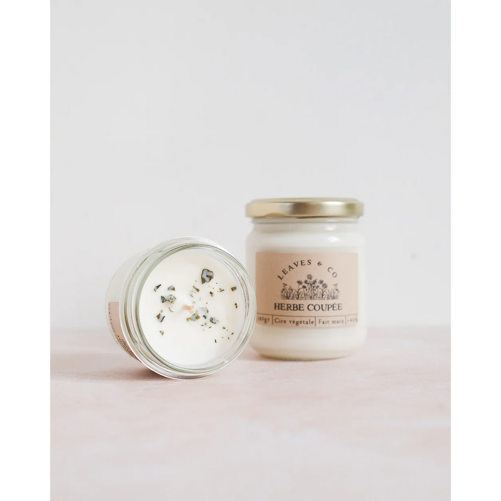 Bougie parfumée artisanale cire végétale - Herbe coupée