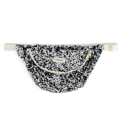 Sac banane à langer à sequins - Argenté