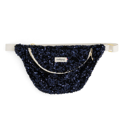 Sac banane à langer à sequins - Bleu