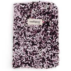 Housse carnet de santé à sequins - Rose