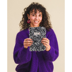 Housse carnet de santé à sequins - Argenté