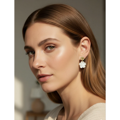 Boucles d'oreilles Mila avec médaille