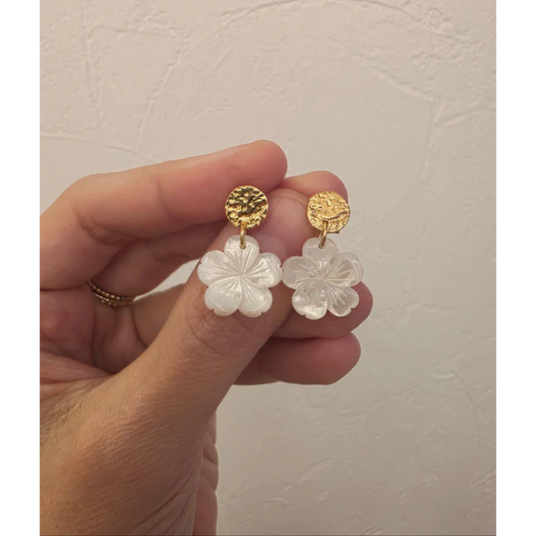 Boucles d'oreilles Mila avec médaille