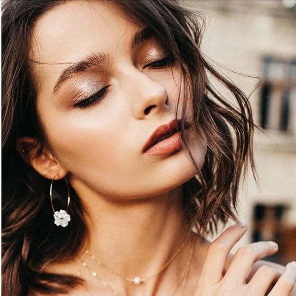 Boucles d'oreilles créoles Mila medium