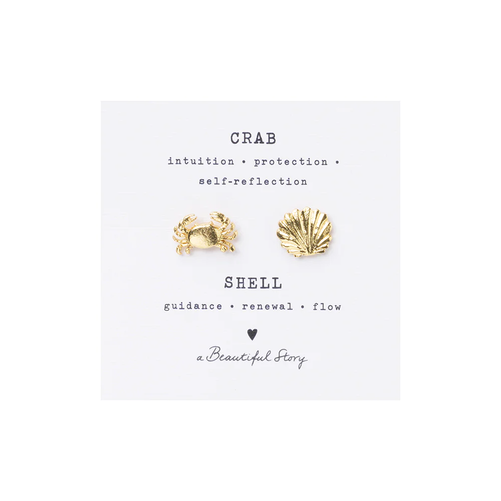 Duo de pin's Crabe - Coquillage