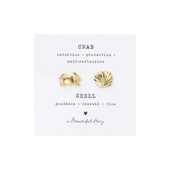 Duo de pin's Crabe - Coquillage