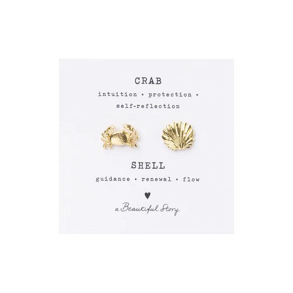 Duo de pin's Crabe - Coquillage