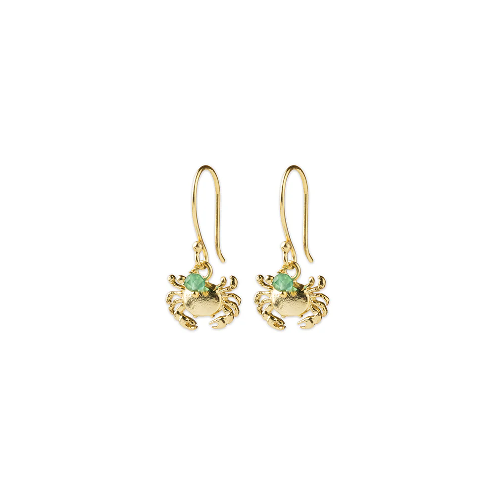 Boucles d'oreilles Crabe - Aventurine