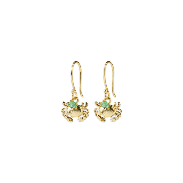Boucles d'oreilles Crabe - Aventurine