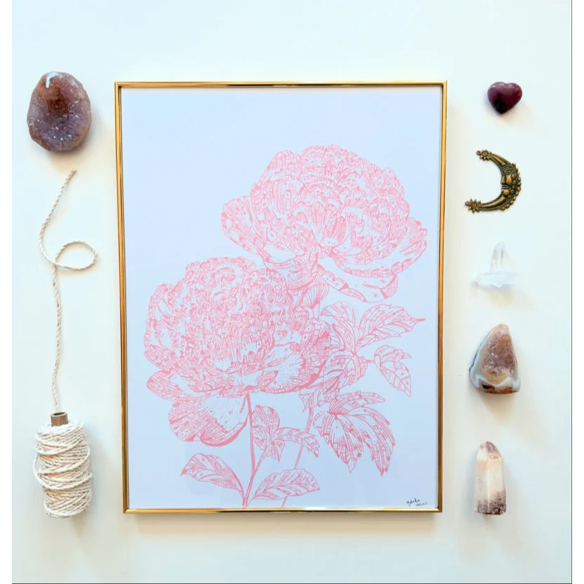 Tableau Pivoines