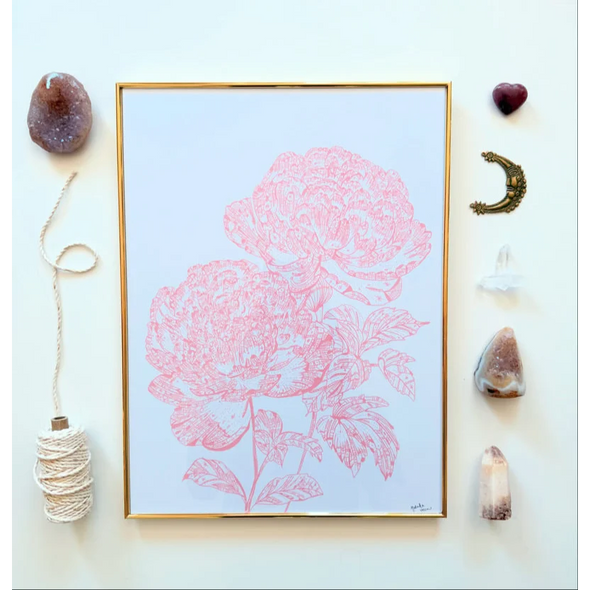 Tableau Pivoines