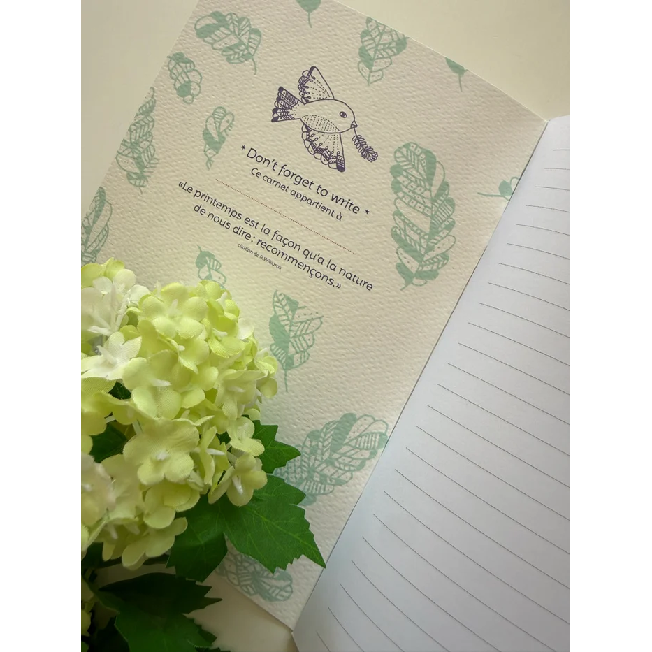 Cahier "Oiseau printanier"