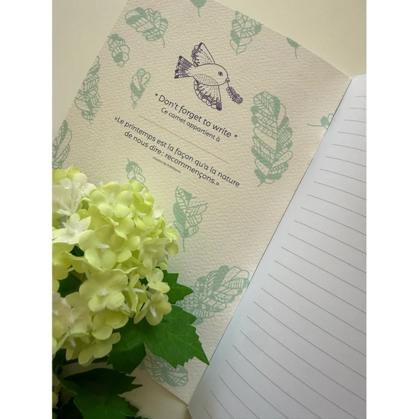 Cahier "Oiseau printanier"