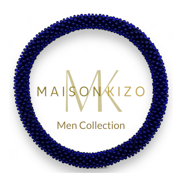 Bracelet népalais Homme, Bleu