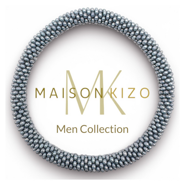 Bracelet népalais Homme, Gris