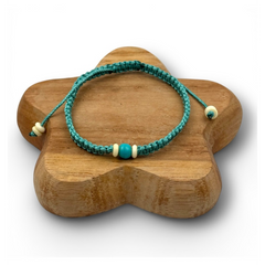Bracelet homme tissé - Turquoise