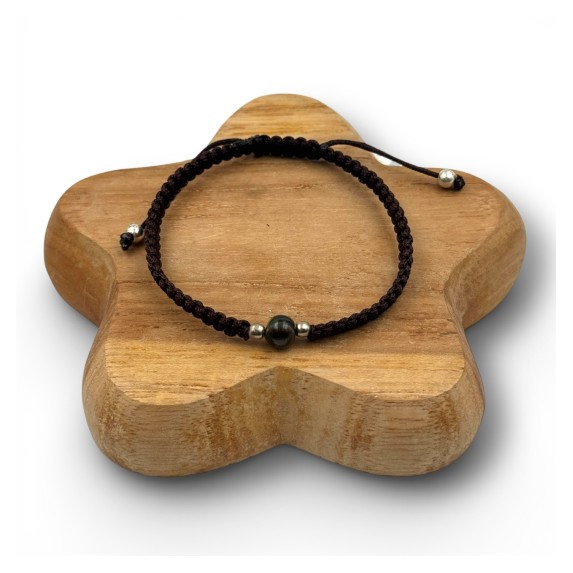 Bracelet homme tissé - Marron