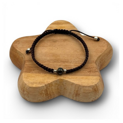 Bracelet homme tissé - Marron