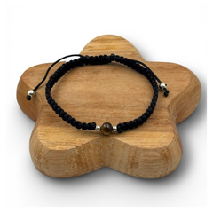 Bracelet homme tissé - Noir