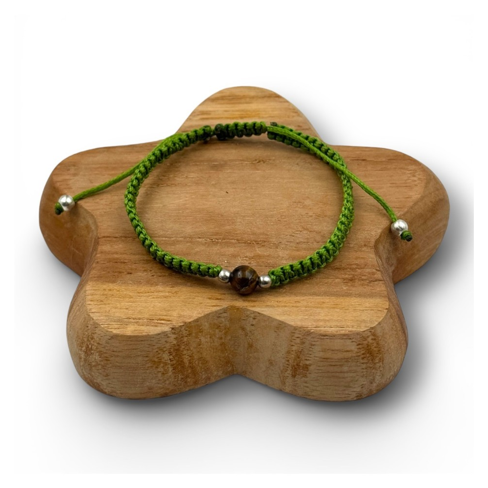 Bracelet homme tissé - Vert