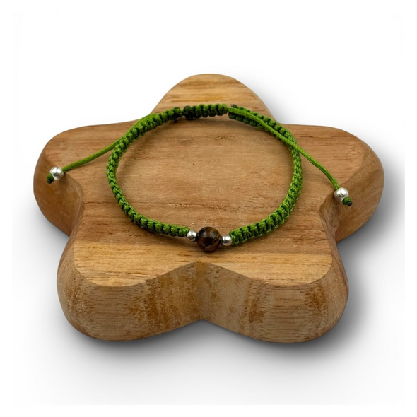 Bracelet homme tissé - Vert